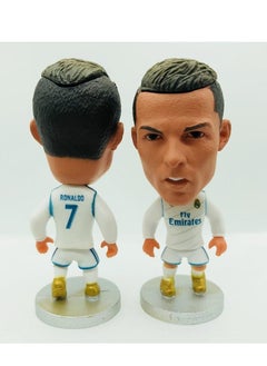 General Real Madrid Football Star Character Set 7 Cristiano Ronaldo 2017-18 2017-18 Season White  - Image 1