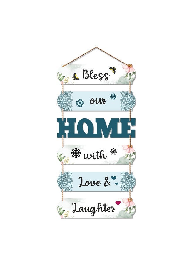 Artvibes Home Quote Decorative Wall Art Wooden Wall Hanger for Living Room | Bedroom | Gifts | Wall Hangings for Home Decoration | Modern Decor Items | Artworks Art Piece (WH_6604N), Set of 6 - Image 1