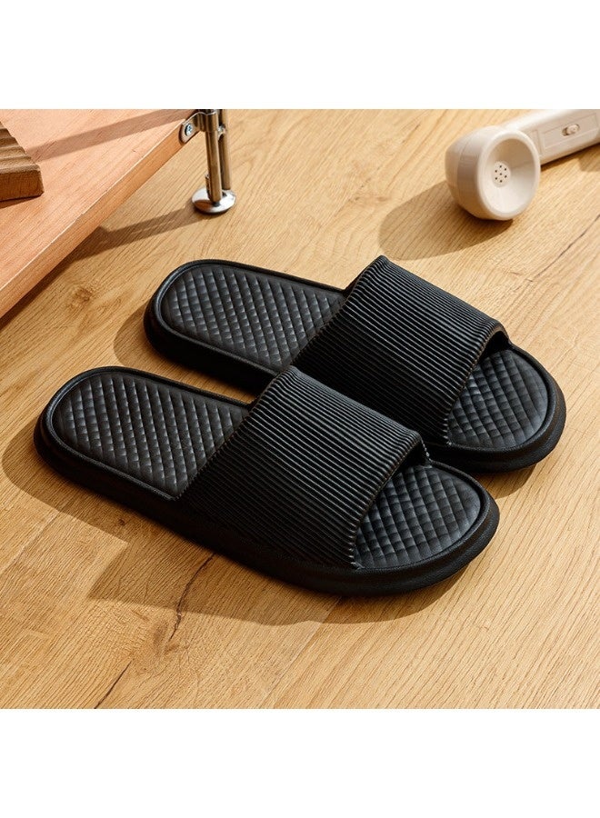 شيبشيب شبشب منزلي للرجال مقاوم للانزلاق، مناسب للاستحمام، والحمام، والمسبح، والصالة الرياضية، وغرفة النوم، بتصميم مفتوح عند الأصابع. - Image 1