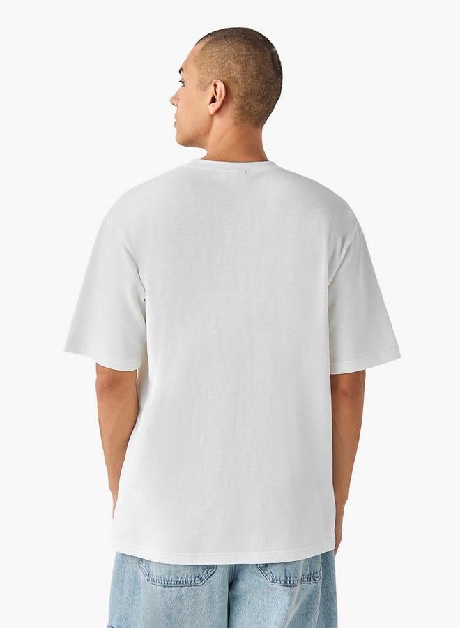 SP Characters Printed Crew Neck T-shirt with Short Sleeves - Image 3