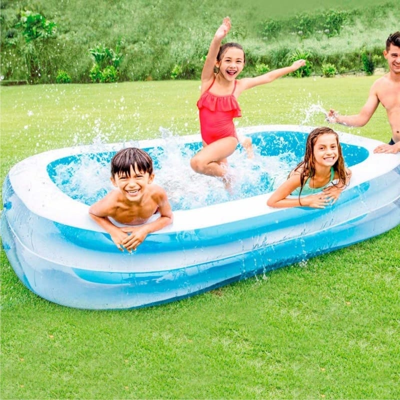 حمام سباحة عائلي قابل للنفخ مقاس 103 بوصة × 69 بوصة × 22 بوصة - 56483 - Image 3