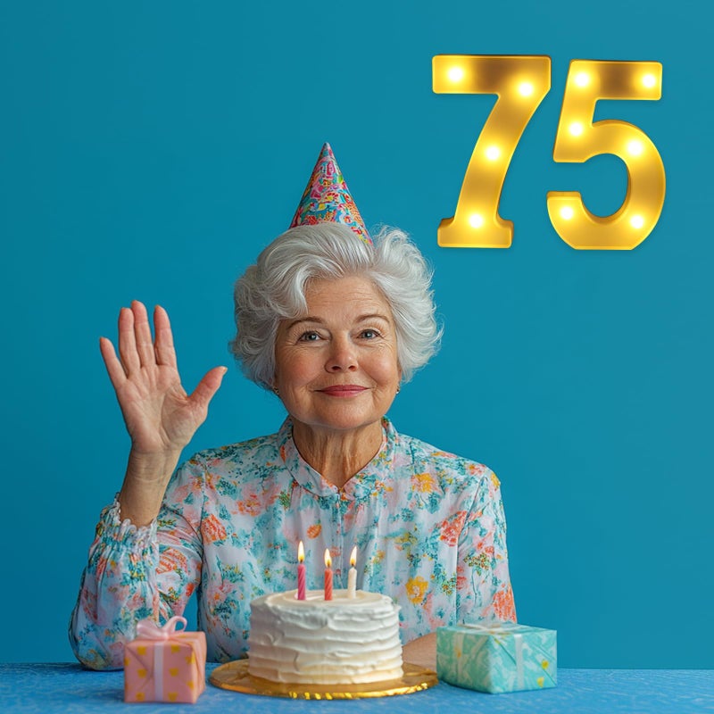 Funsky 75th Birthday Decorations for Women Men,75 Birthday Decorations for Centerpieces Table,75 Light Up Numbers Sign Led for Party Backdrop Wall Decor for Wedding Anniversary Home - Image 5
