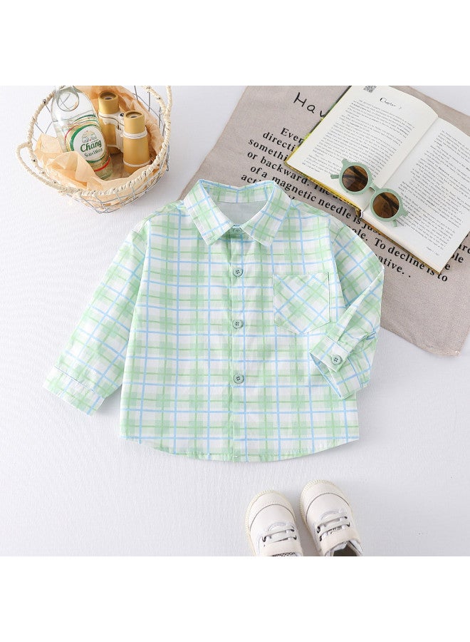 Boys' Autumn Fashion Preppy Style Versatile Shirt Children's Shirt Trendy - Image 2