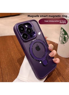 Generic For Iphone 16E Mobile Phone Case U1 Dual Magnetic Bracket For Iphone15PRO Protective Cover Metal 13 Advanced Sense Factory-Color:Black-Applicable Model:For Iphone 13  - Image 3