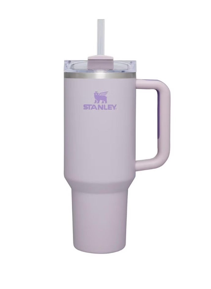 Stanley - Stainless steel vacuum cup with lid and straw for ice and cold drinks - Image 1