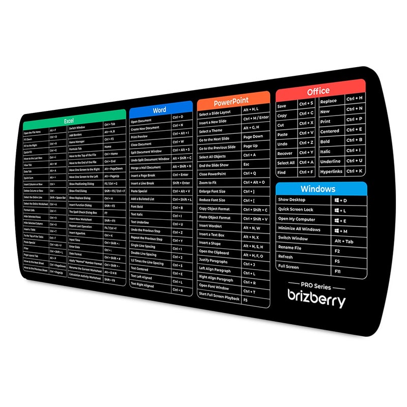 ARTBRIZ ® Brizberry Extended Mouse Pad, Desk Mat, 740mm x 310mm x 3mm Large Printed Premium Anti Skid Rubber Base for Desktop Laptop Keyboard (DM Design 25) - Image 1