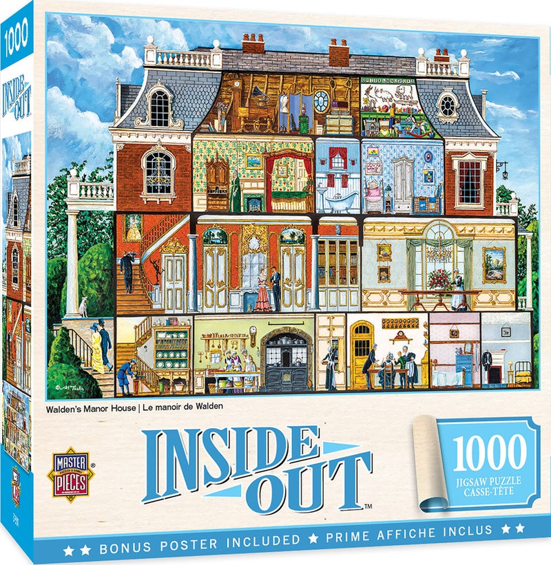 MasterPieces 1000 Piece Jigsaw Puzzle For Adults, Family, Or Youth - Walden Manor House - 19.25"x26.75" - Image 1