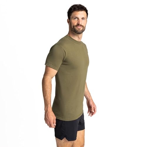 Soffe Mens 3 Pack - USA Poly/Cotton Military Tee, Tan, Medium - Image 5