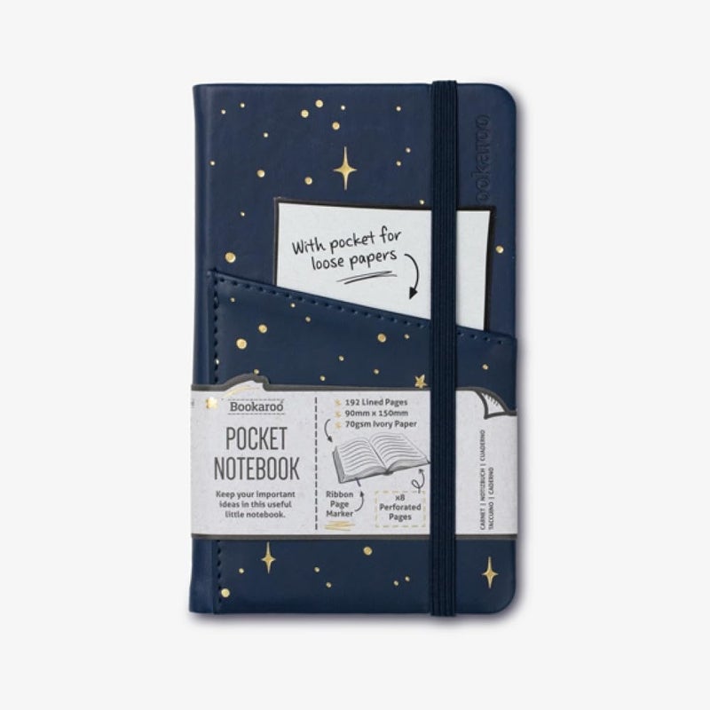 IF Moon & Stars - Bookaroo Pocket Notebook (A6) Journal - Image 1
