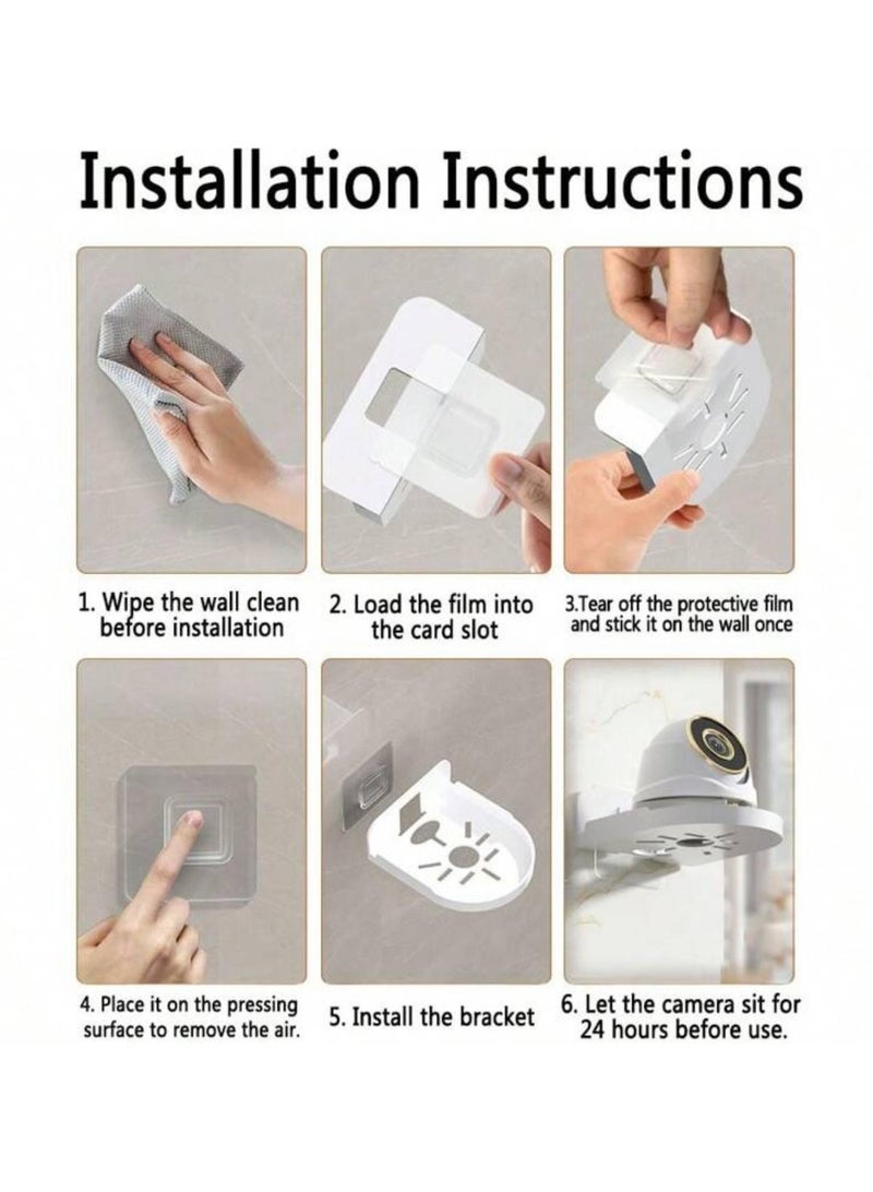 Small Wall Shelf for Surveillance Cameras, Speakers, Baby Monitors, and More – Universal Adhesive Shelf, Easy to Install without Drilling  - Image 4