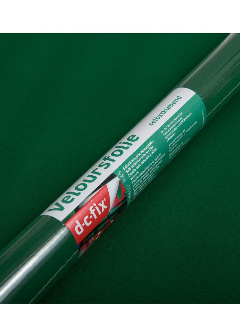 DC Fix Self Adhesive Film Roll Plain Matt Dark Green 45cm x 15 Meter Size  - Image 1