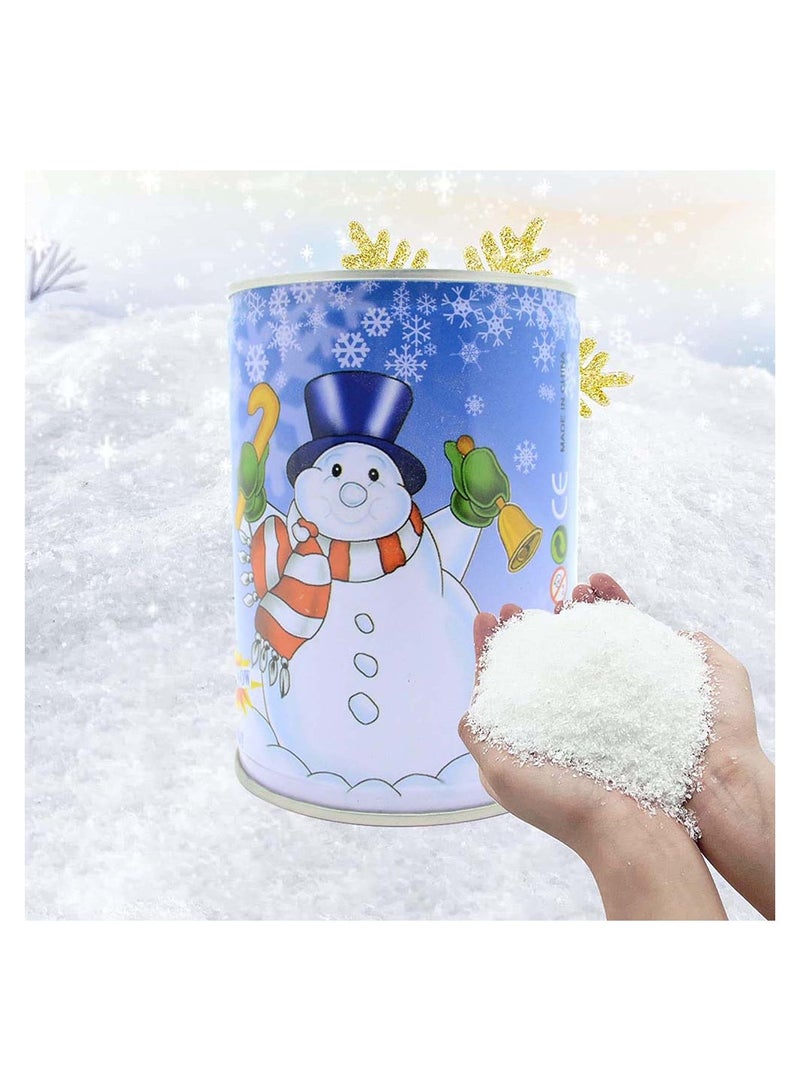 Excefore Instant Fluffy Instant Snow Realistic Looking Fake Snow Artificial Snow Powder Christmas Decoration Man-Made Magic Artificial Snow Cans Christmas Decoration DIY Gift - Image 1