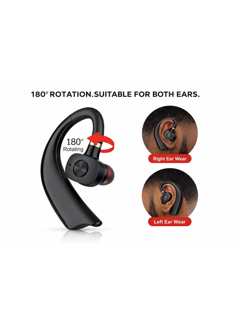 WIRELESS WY‑01 Wireless Bluetooth Headset with Active Noise Cancelling (ANC), Ergonomic Earhook Design - Image 2