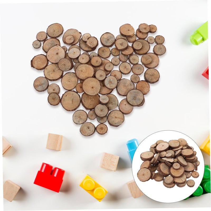 7-9CM Wood Log Slices Discs for DIY Crafts Wedding Centerpieces Decor - Image 3