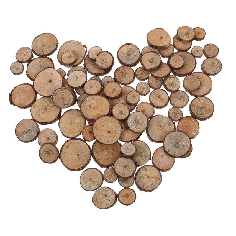 7-9CM Wood Log Slices Discs for DIY Crafts Wedding Centerpieces Decor - Image 2