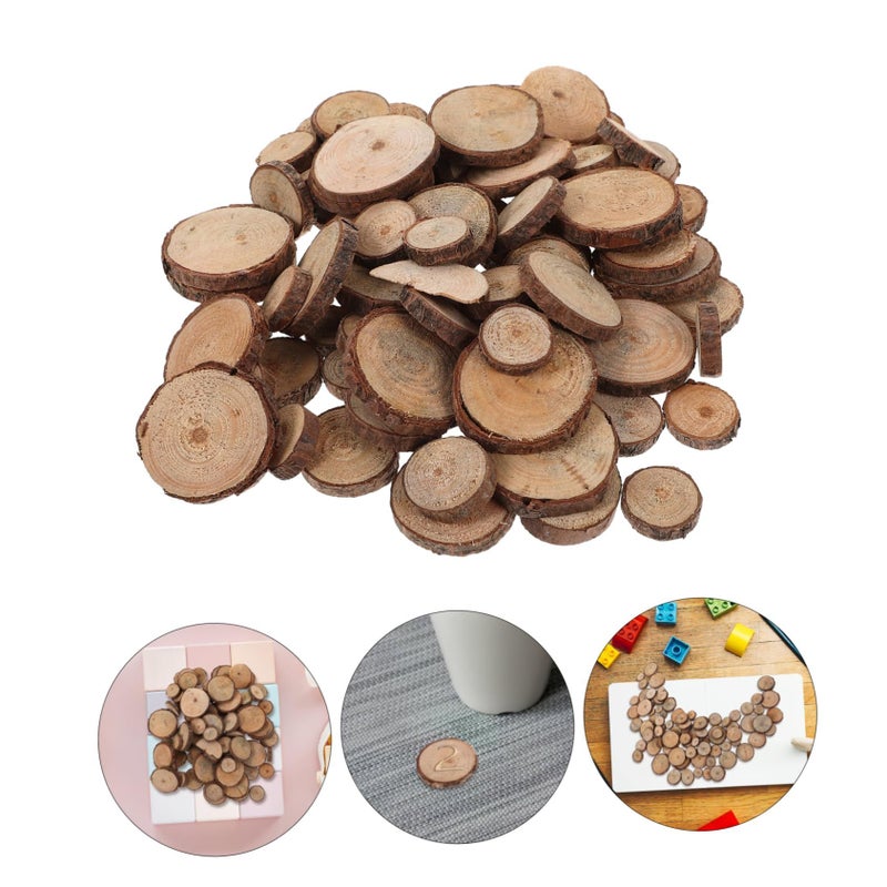 7-9CM Wood Log Slices Discs for DIY Crafts Wedding Centerpieces Decor - Image 5