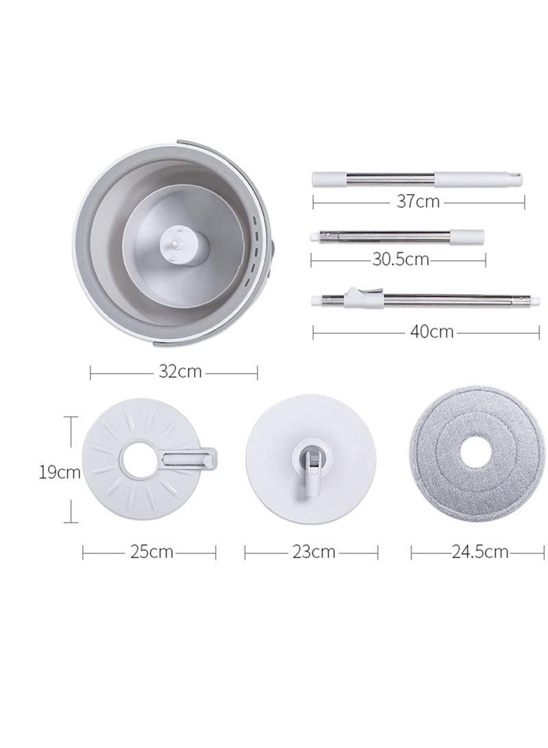 360 Spin Mop with Self-Wringing Bucket – Includes 2 Mop Heads – Ideal for Tile & Ceramic - Image 5