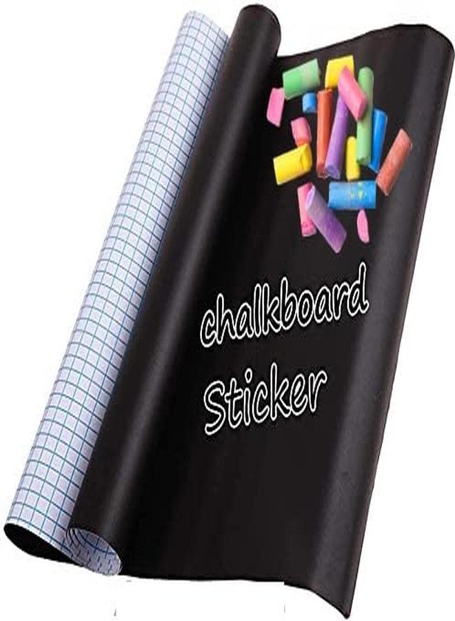 LIVECOOL Self Adhesive Contact Paper-Removable Chalk Wall Vinyl Sticker Blackboard Roll Wallpaper Decals DIY&Craft Wallpaper School,Office,Home with Free Broken MultiChlak(12 X48Inch) - Image 3