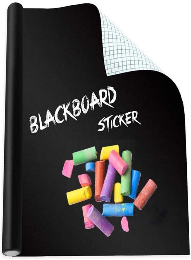 LIVECOOL Self Adhesive Contact Paper-Removable Chalk Wall Vinyl Sticker Blackboard Roll Wallpaper Decals DIY&Craft Wallpaper School,Office,Home with Free Broken MultiChlak(12 X48Inch) - Image 1