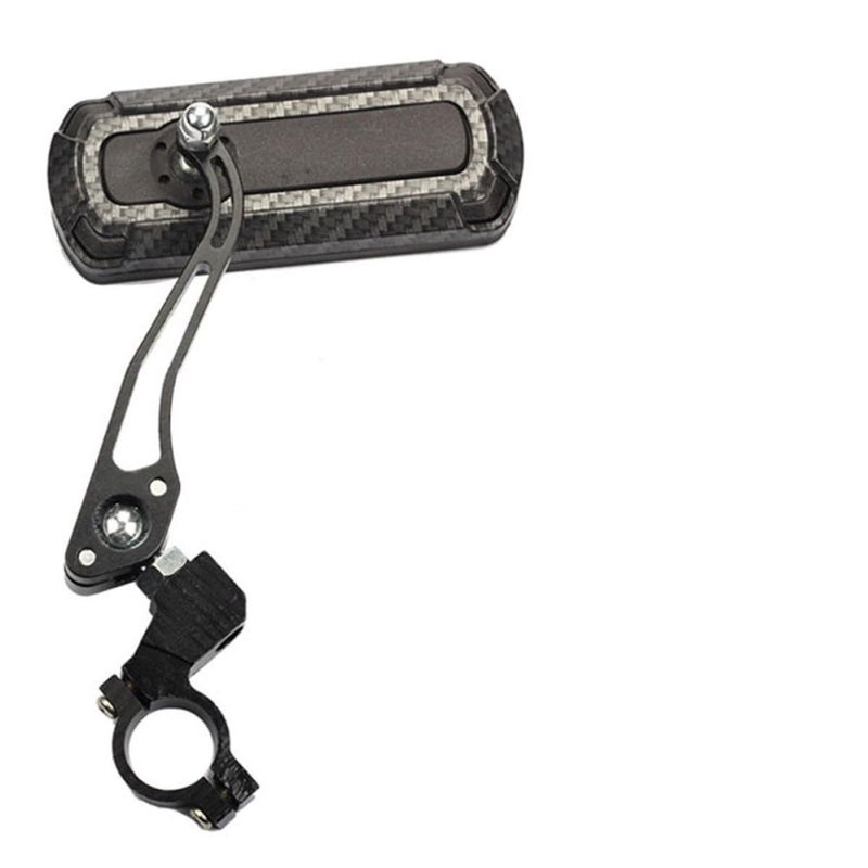Carbon Texture Bike Rear View Mirror Pair 3k Pattern Rotatable Cycling Accessory - Image 4