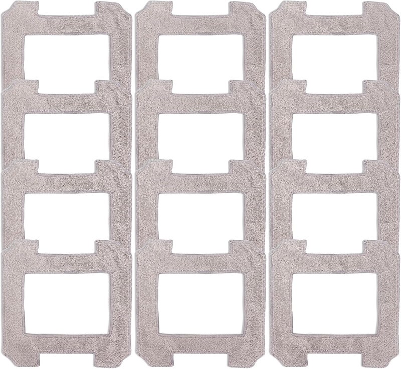 GreeSuit 12 PCS Washable Cleaning Rag Mop Cloths for WINBOT W1 / W1 Pro/ W2 Omni/ W2 Window Vacuum Cleaner Robot Mop Pad Accessories - Image 1