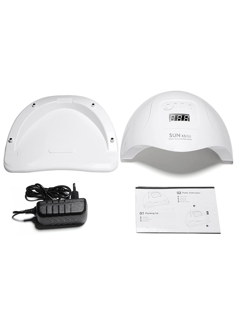 Sun مجفف طلاء الأظافر Sun X5 سريع الجفاف 120 واط LED تلقائيًا بالأشعة فوق البنفسجية - Image 4