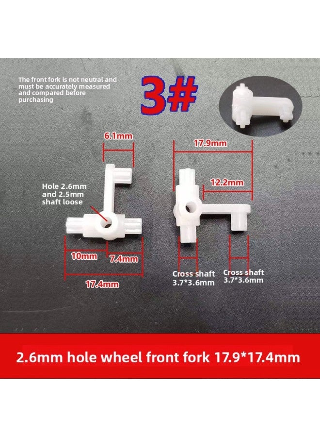 Remote Control Toy Car Diy Parts Wheel Steering Front Fork Steering Head Turning Swing Drive Shaft Frame Connection 