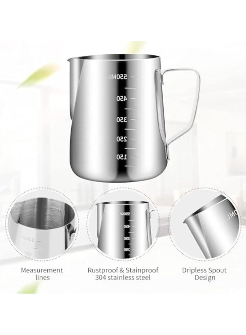 MARKQ Espresso Steaming Pitcher Silver 550 ml MFP-550  - Image 5