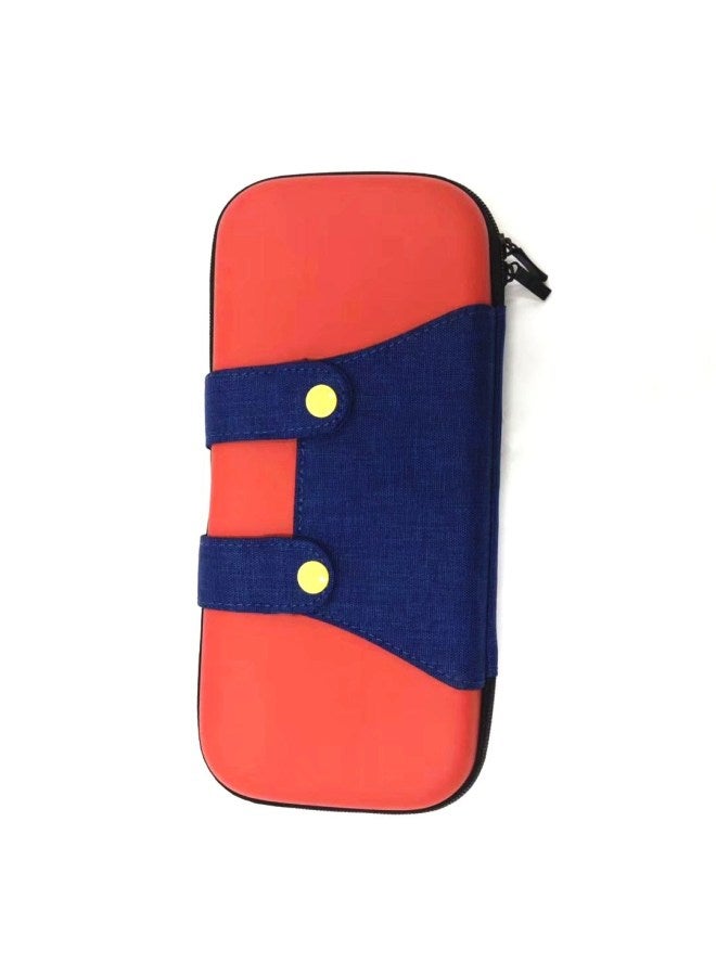 Switch Storage Large Bag Mario Bag OLED Complete Accessory Bag Portable Crossbody Bag-Product Color:LITE Mario Denim 8 Cards Red - Image 1