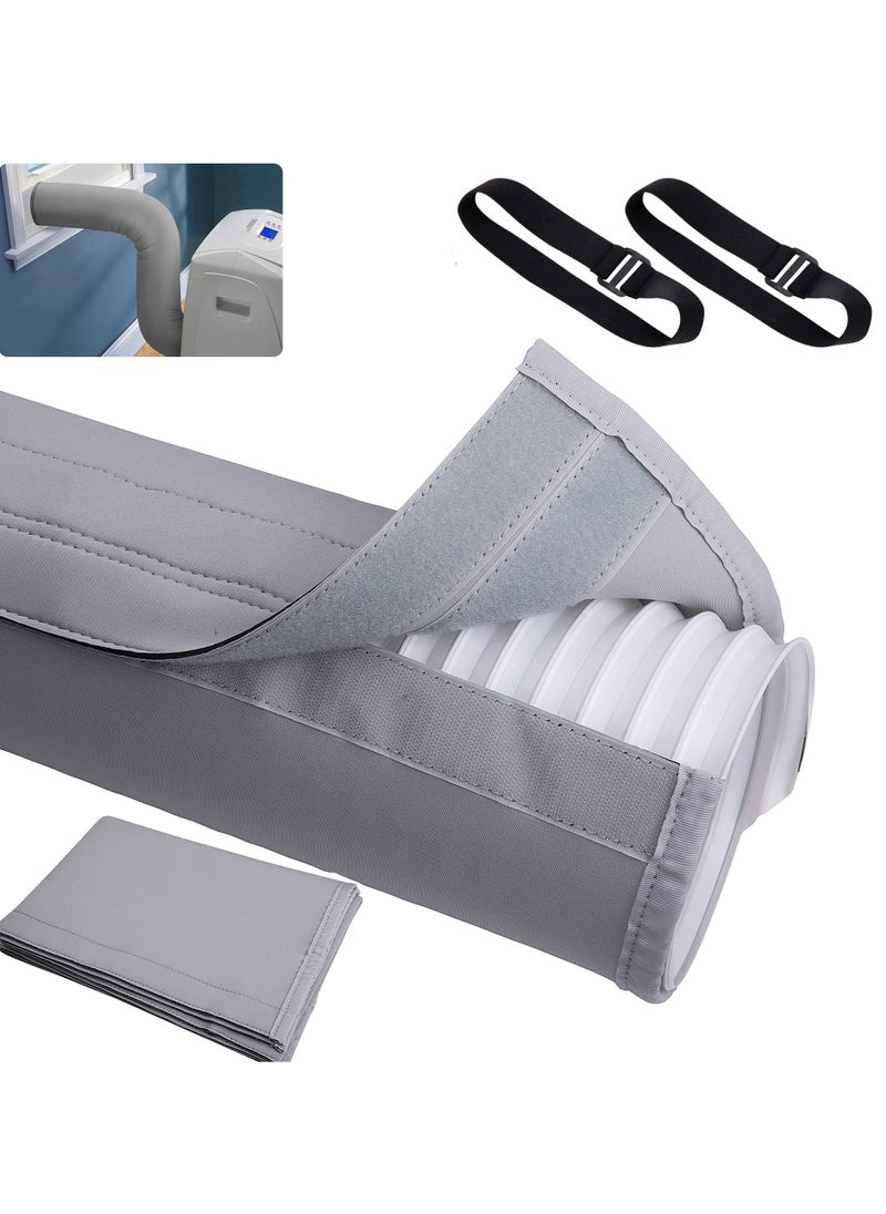Air Conditioner Hose Cover Wrap, Insulated AC Duct Vent Sleeve for Portable AC, Fits 5" and 5.9" Diameter Exhaust Hoses  - Image 1