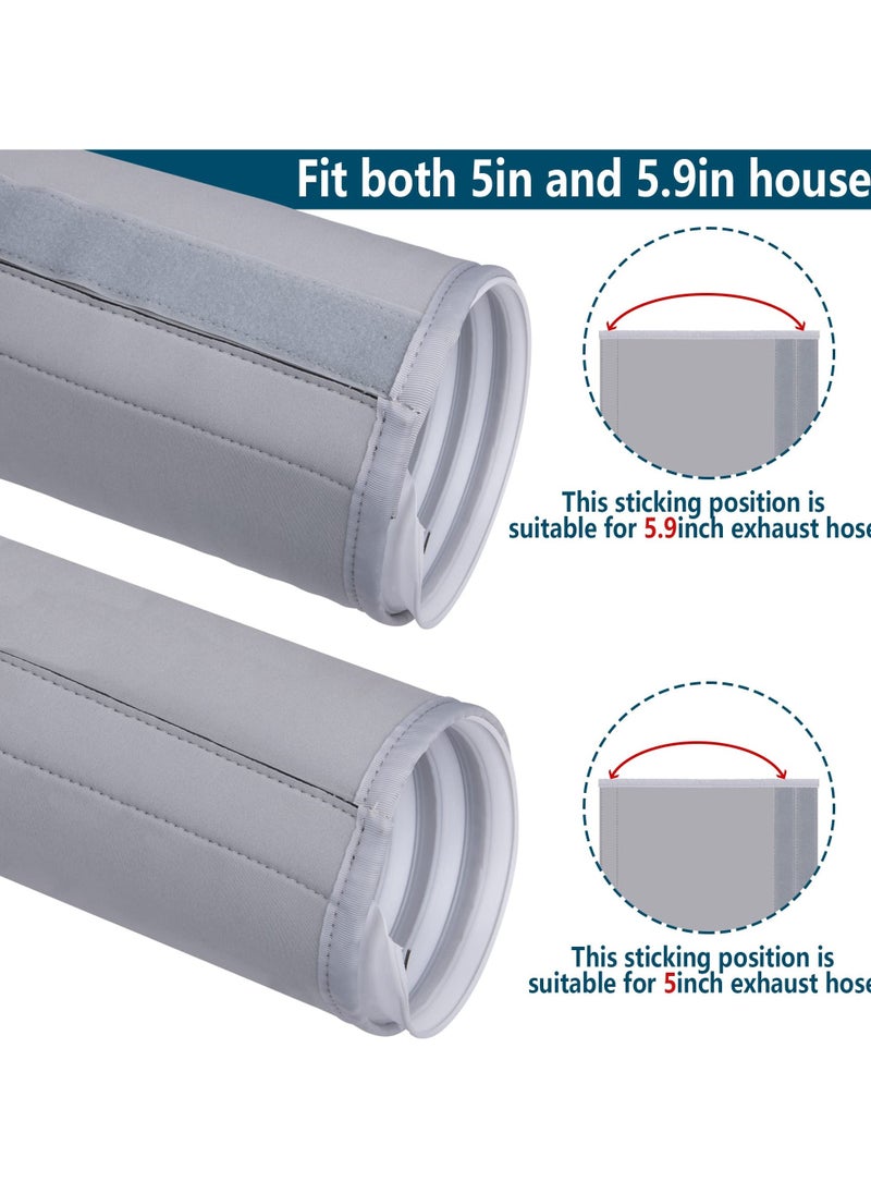 Air Conditioner Hose Cover Wrap, Insulated AC Duct Vent Sleeve for Portable AC, Fits 5" and 5.9" Diameter Exhaust Hoses  - Image 3