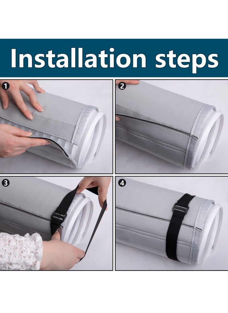 Air Conditioner Hose Cover Wrap, Insulated AC Duct Vent Sleeve for Portable AC, Fits 5" and 5.9" Diameter Exhaust Hoses  - Image 4