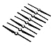 Hooshion 4 Pairs Propellers Rotor Blade Sets A B for YUNEEC Q500 Q500M Q500 Q500 4K Typhoon G RC Air Force Airplane Helicopter Propeller Quadcopter DroneBlack - Image 3
