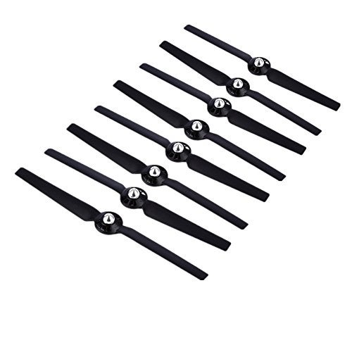 Hooshion 4 Pairs Propellers Rotor Blade Sets A B for YUNEEC Q500 Q500M Q500 Q500 4K Typhoon G RC Air Force Airplane Helicopter Propeller Quadcopter DroneBlack - Image 1