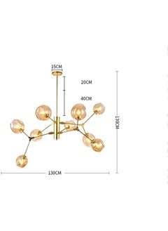 SUN SHINE golden Nordic ceiling pendant lamp  - Image 2