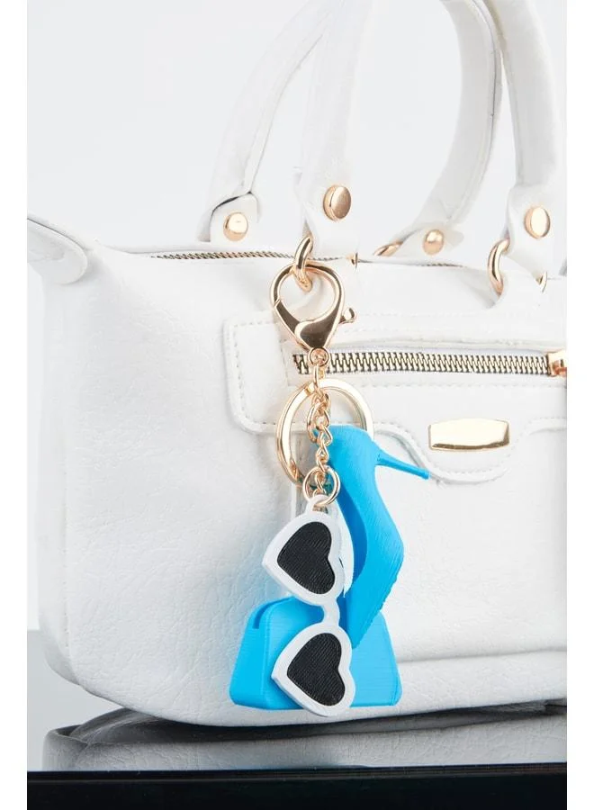 Bebe Blue Mini Figure 3D Printed Charm Bag Accessory Keychain.
