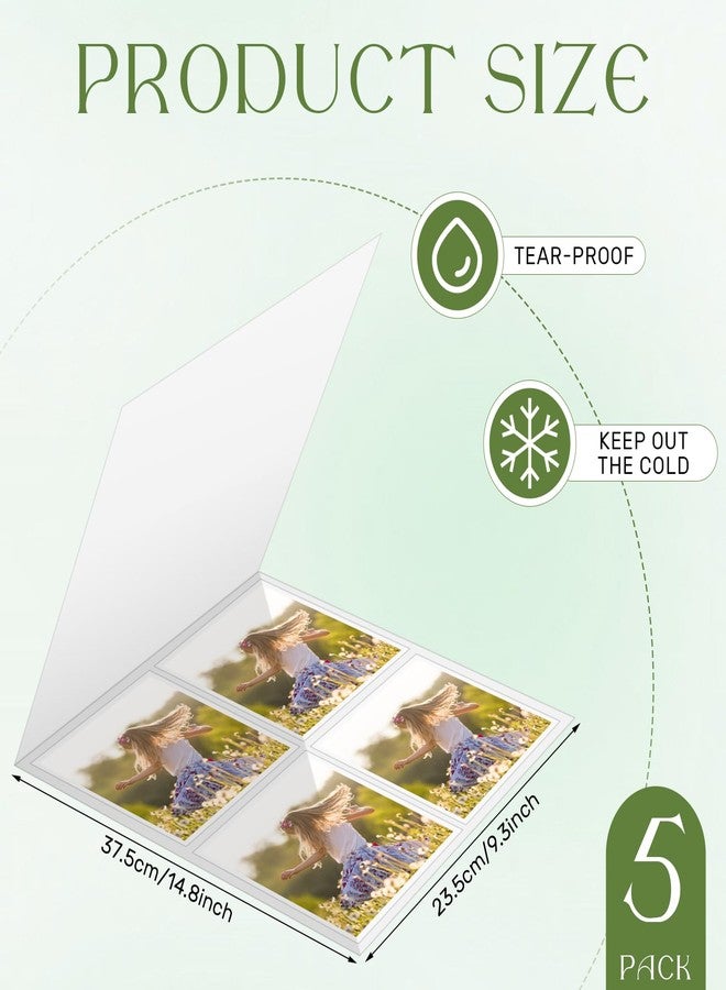 Sinload 5 Pcs Laminating Pouch Carrier Laminating Carriers Sheets Lamination Carrier Thermal for Laminator (9.3 x 14.8 Inches) - Image 2