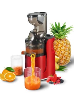 Slow Masticating Juicer, Slow juicer, Fruit/Vegetable Juicer, Cold Press Juicer with High Output Red