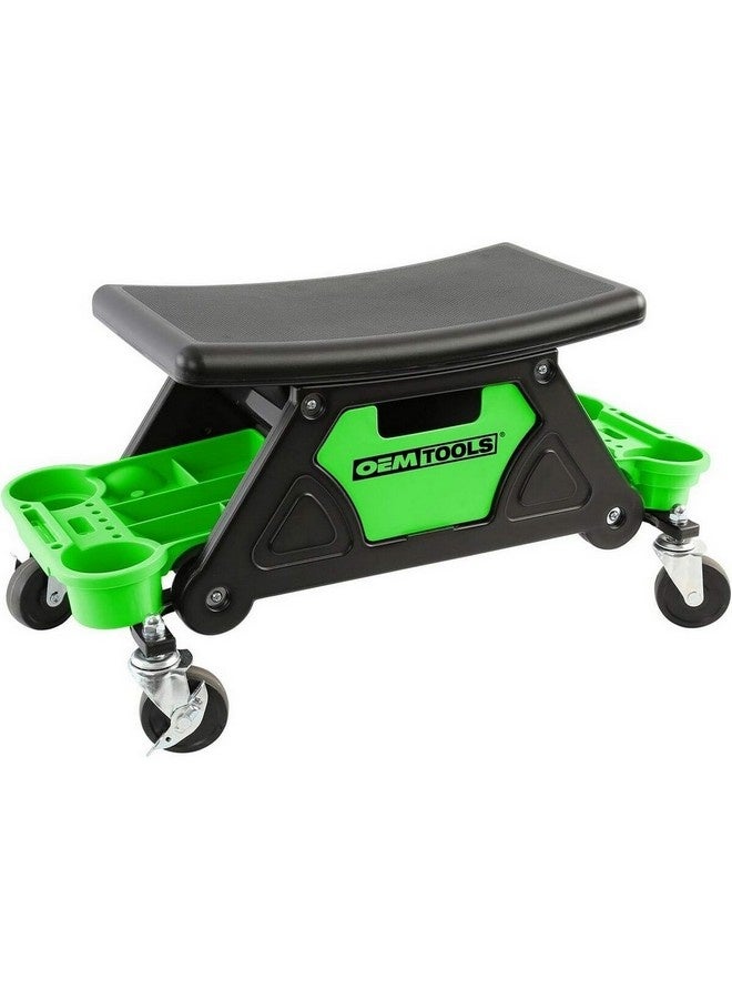OEMTOOLS Heavy Duty Rolling Work Bench with Compartments Green and Black 59.18 x 35.05 x 27.17 cm 24986 - Image 1