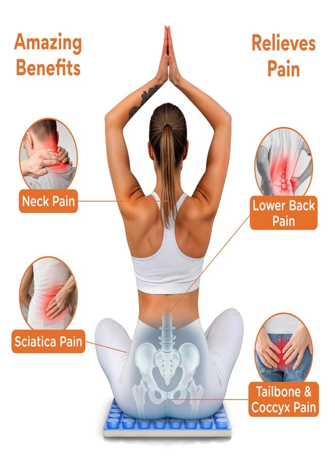 FOVERA Premium Gel Seat Cushion - Soft Velvet Cover & Grid Gel Design for Sciatica, Tailbone & Pressure Sores - Cooling Comfort for Office, Car & Wheelchair - 16 x 16 Inch, Black - Image 3