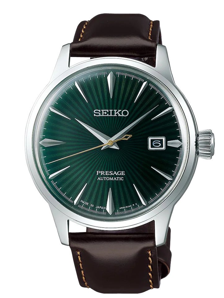 Seiko presage Mens Analog Automatic Watch with Leather Bracelet SRPD37J1 - Image 1