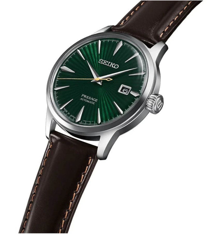 Seiko presage Mens Analog Automatic Watch with Leather Bracelet SRPD37J1 - Image 2