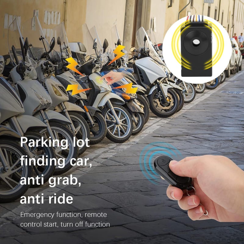 Remote Control Bike Alarm, Water Proof Anti Theft Security with Loud Siren for Electric Scooter & Tricycle - Image 5