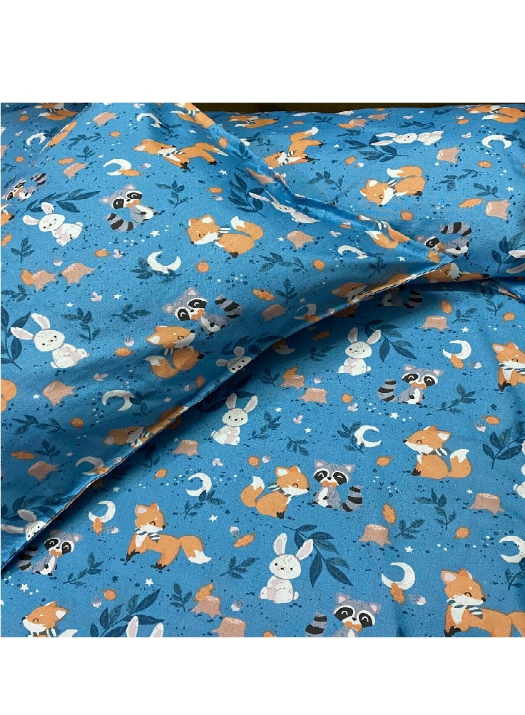 طقم ملايه سرير اطفال 6 خامه قطنيه ثقيله عامريه ملمس ناعم لون قوي وثابت كبير المقاس 240* 240  - Image 3