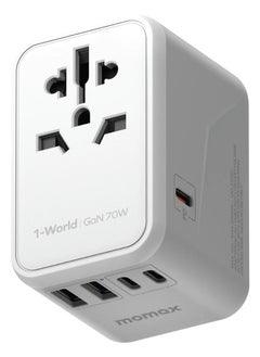 Momax Momax Travel Adapter Charger GaN PD 5 Ports 70W - White  - Image 1