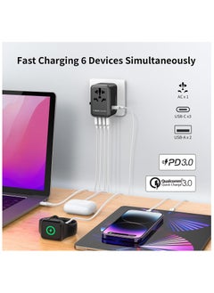 Momax Momax Travel Adapter Charger GaN PD 5 Ports 70W - White  - Image 4