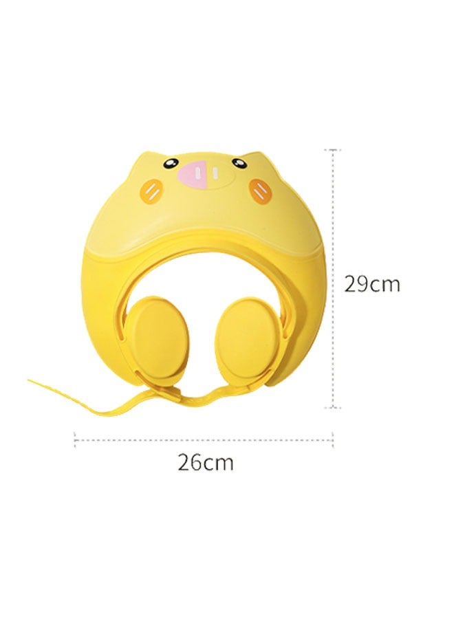 Vividorad Baby Shower Cap, Shower Cap for Kids,Bath Bathing Shower Cap Hat ,Wash Hair Shield Hat,Adjustable Shampoo Visor Bath Hat, Infants Soft Protection Safety, Protect Ear Eye Baby Hair Washing Aids for Baby Toddler Children Kids (Blue Pink Yellow) - Image 2