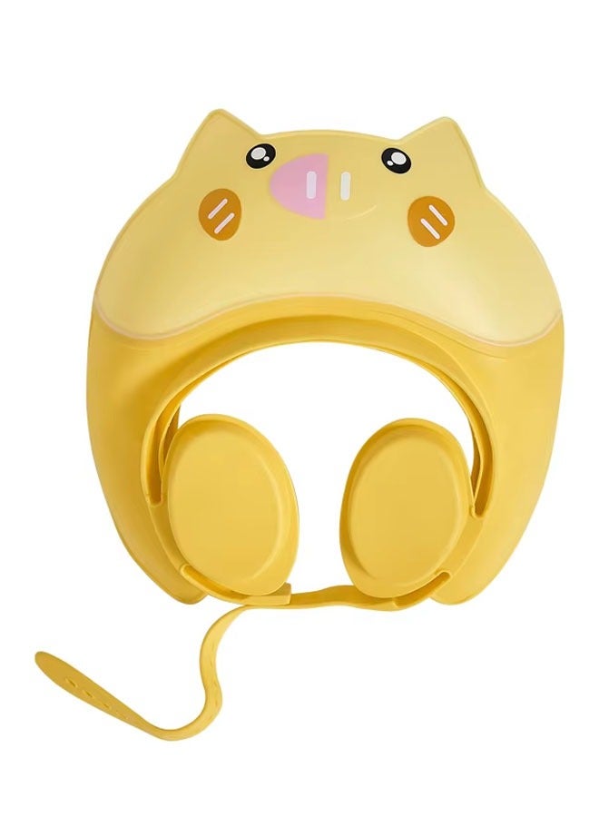 Vividorad Baby Shower Cap, Shower Cap for Kids,Bath Bathing Shower Cap Hat ,Wash Hair Shield Hat,Adjustable Shampoo Visor Bath Hat, Infants Soft Protection Safety, Protect Ear Eye Baby Hair Washing Aids for Baby Toddler Children Kids (Blue Pink Yellow) - Image 3