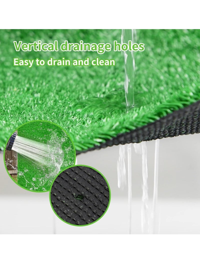 Generic 2x5 Meter Artificial Grass Carpet – Premium Synthetic Turf for Garden, Lawn, Balcony, Landscape, and Pet Pad | Realistic, Soft, Durable, and Natural-Looking Fake Grass  - Image 4