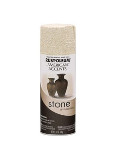 American Accents Stone Textured Finish Spray Paint Bleached Stone 12Oz